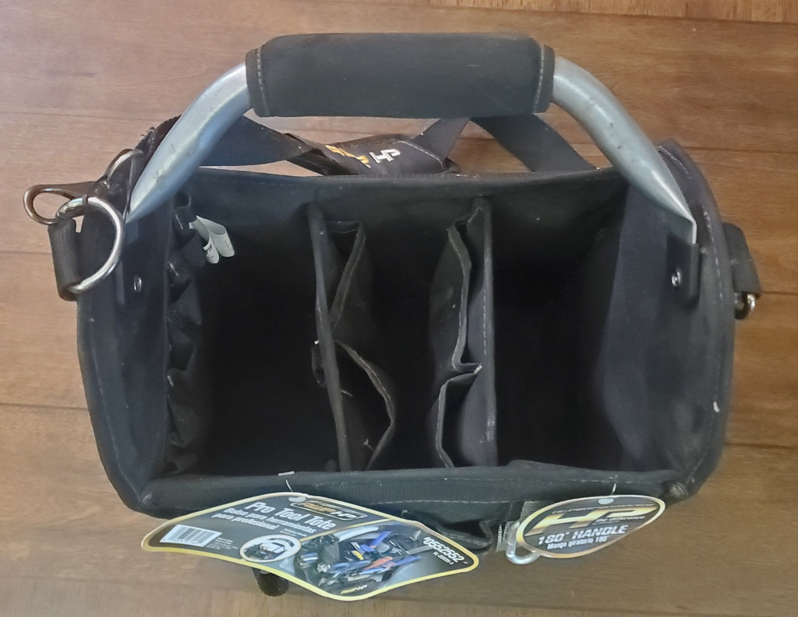 12″ Pro Tool Tote | Water Resistant Tool Bag with Rotating Handle