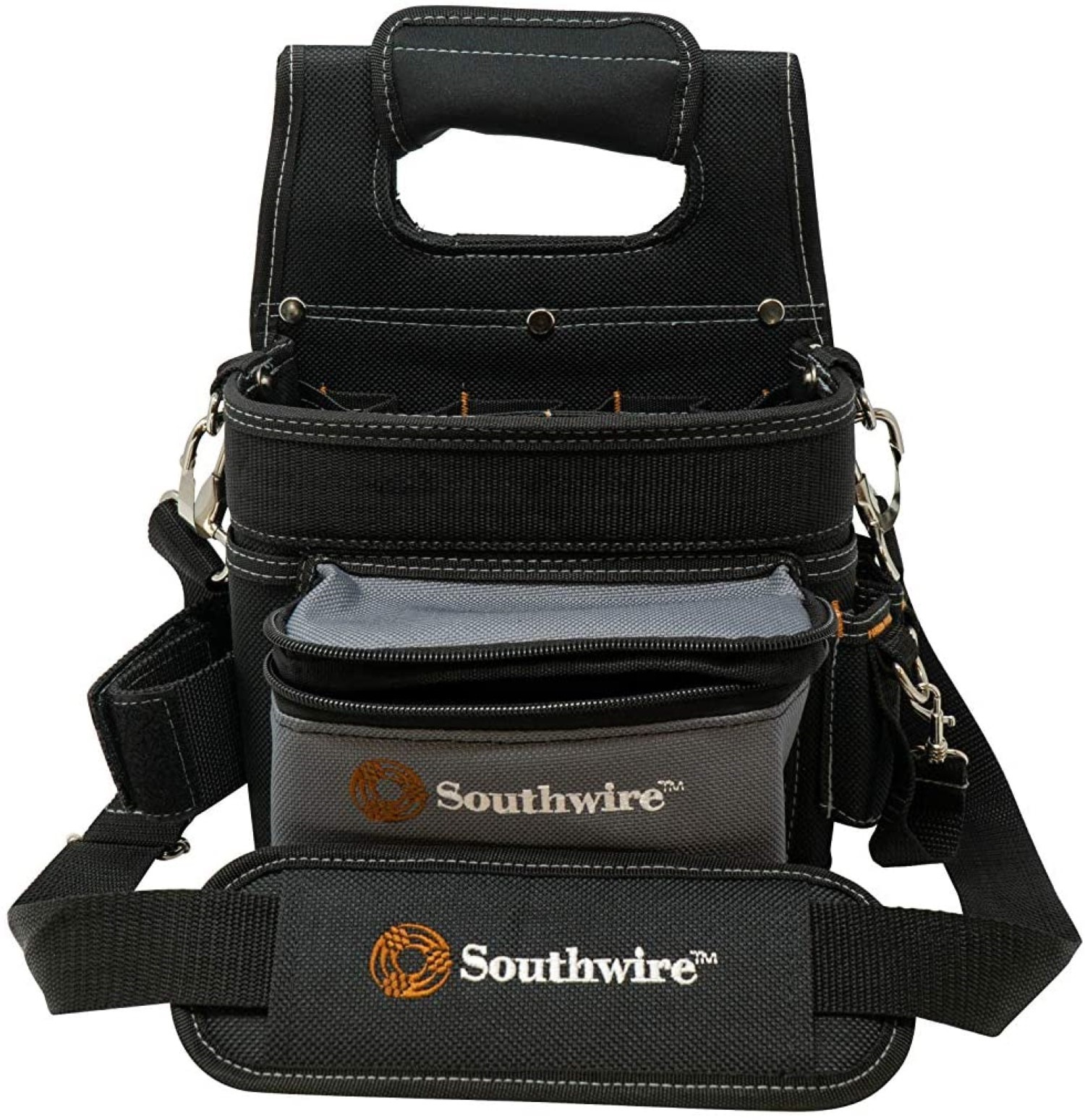 Southwire Tools & Equipment BAGESP Electrician’s Shoulder Pouch Tool Carrier