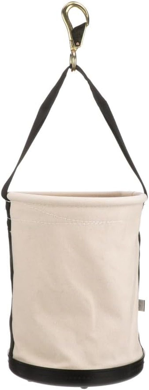 5109SLR Canvas Bucket, All-Purpose Tool Bucket with Plastic Bottom with Drain Ho