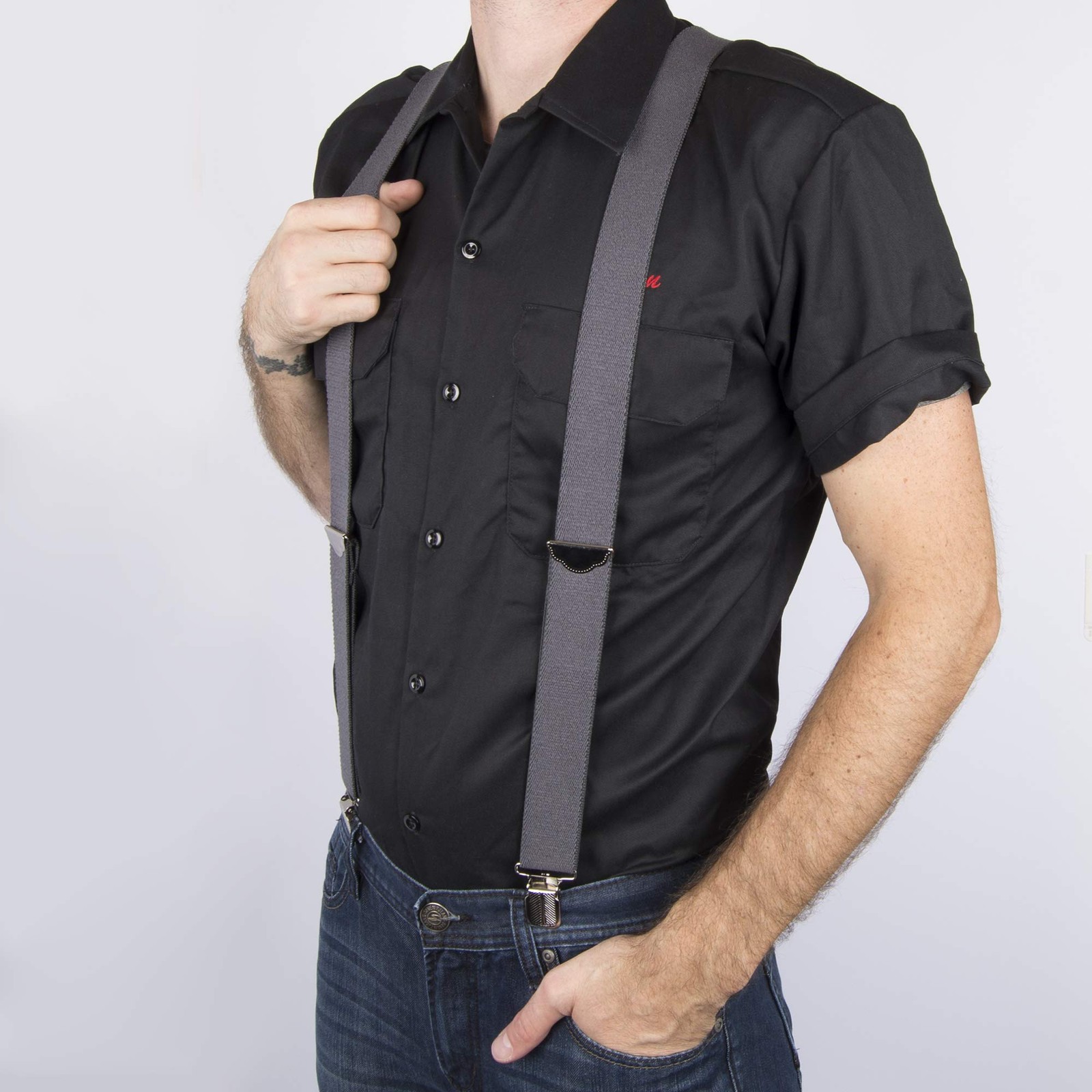 Dickies Men’s 1-1/4 Solid Straight Clip One Size, Charcoal