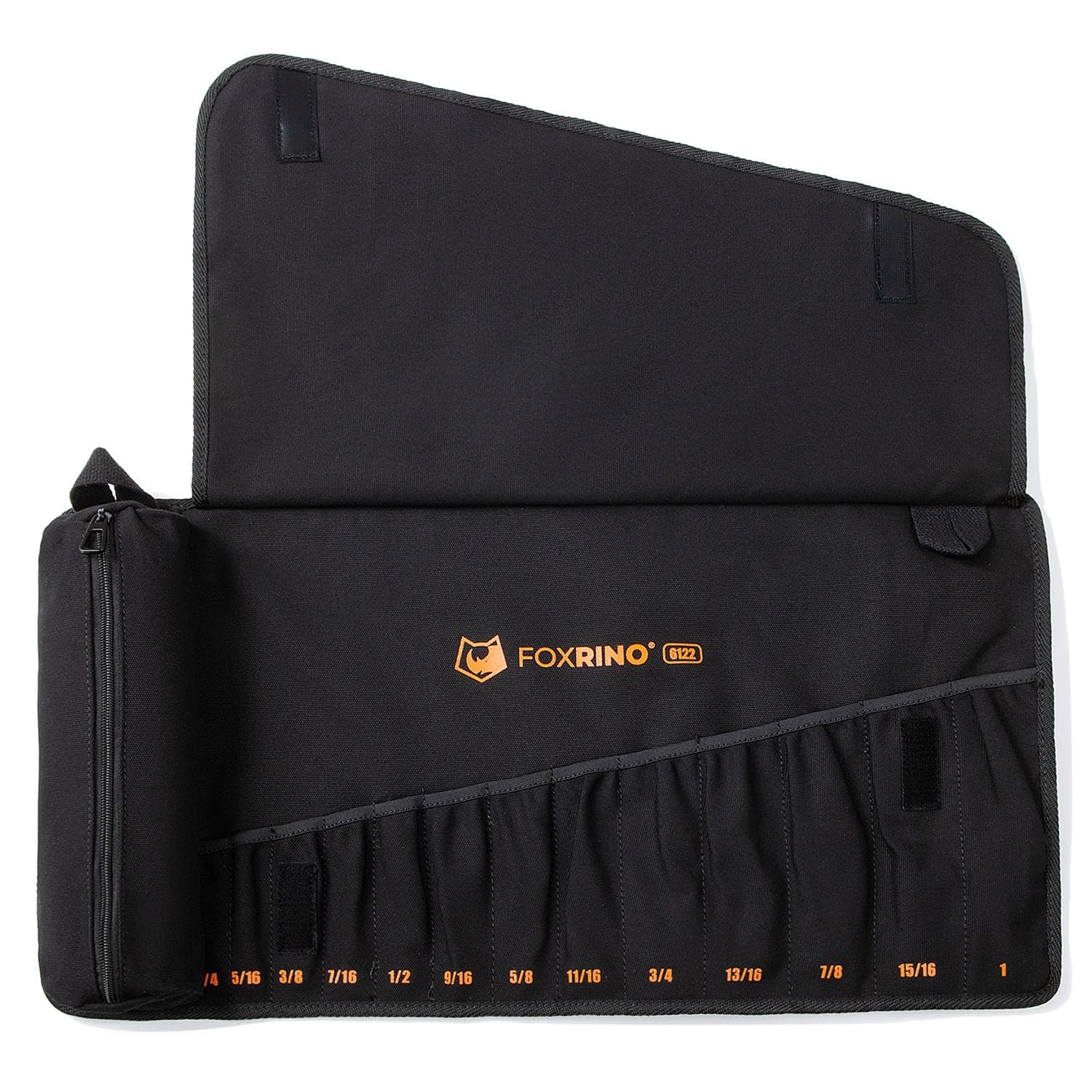 Wrench Roll, Wrench Roll Up Pouch, Heavy Duty Canvas Wrench Organizer Bag (Bl…