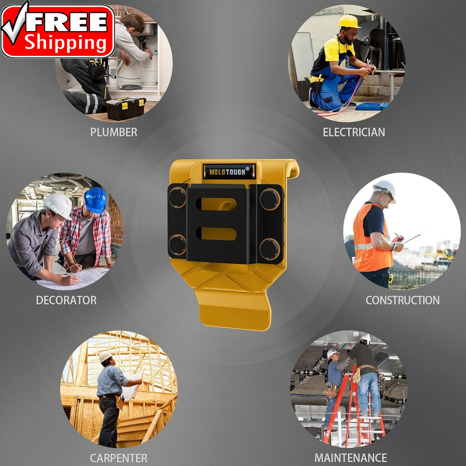 Drill Belt Clip,Drill Holder for Tool Belt,Measuring Tape Holder for Impact Driv