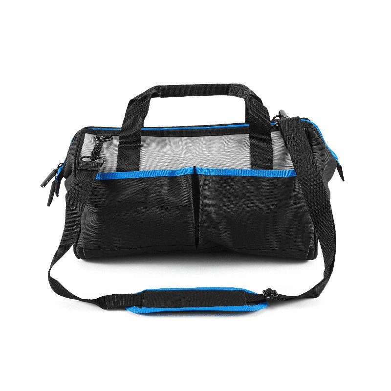 Durable 16 Inch Water Resistant Tool Bag W/ Padded Shoulder Strap 10 Pockets New