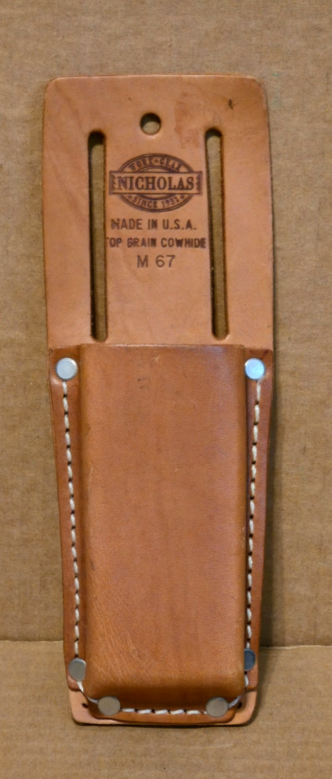 Nicholas M67 Leather Cowhide Tool Belt Holder Vintage Made in the USA