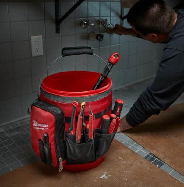 Milwaukee 48-22-8175 32 Pocket Bucket Organizer Fits 5 Gallon Tool Bag