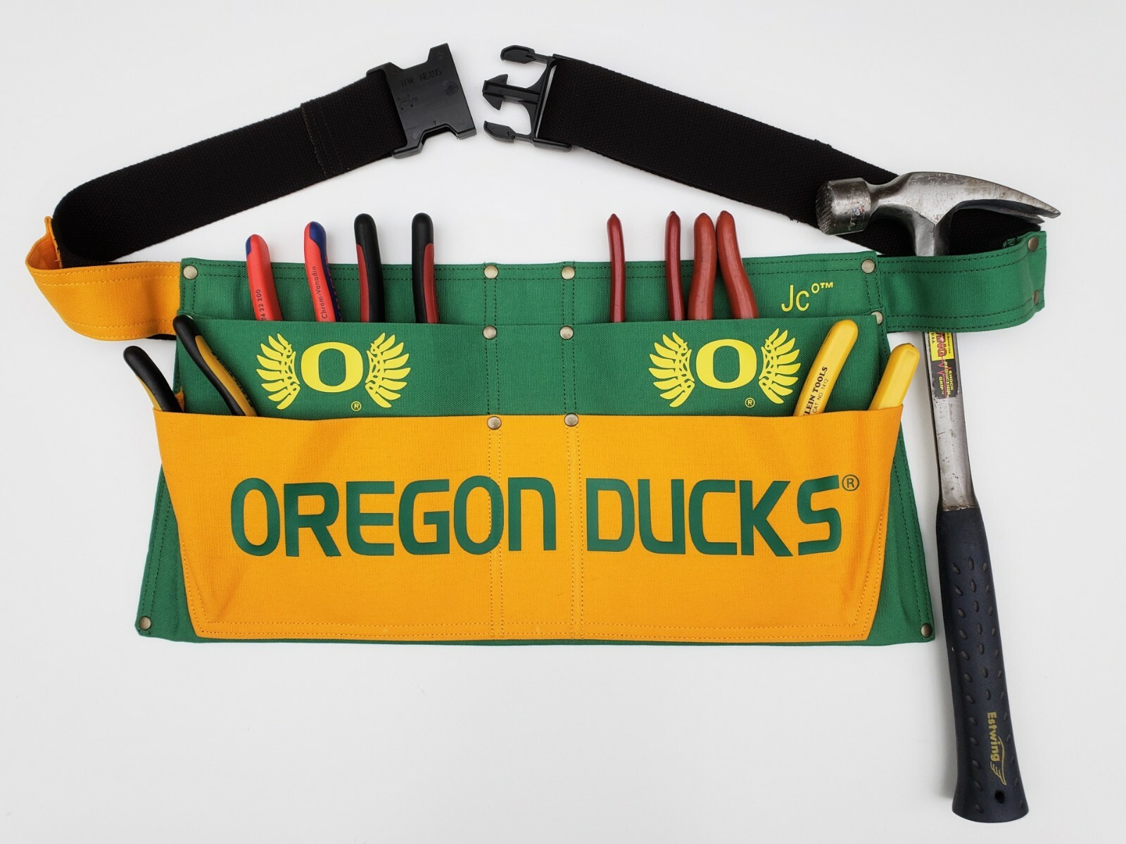 JCo Sport officially licensed duck canvas fan gear tool apron. Large(40-49) in.