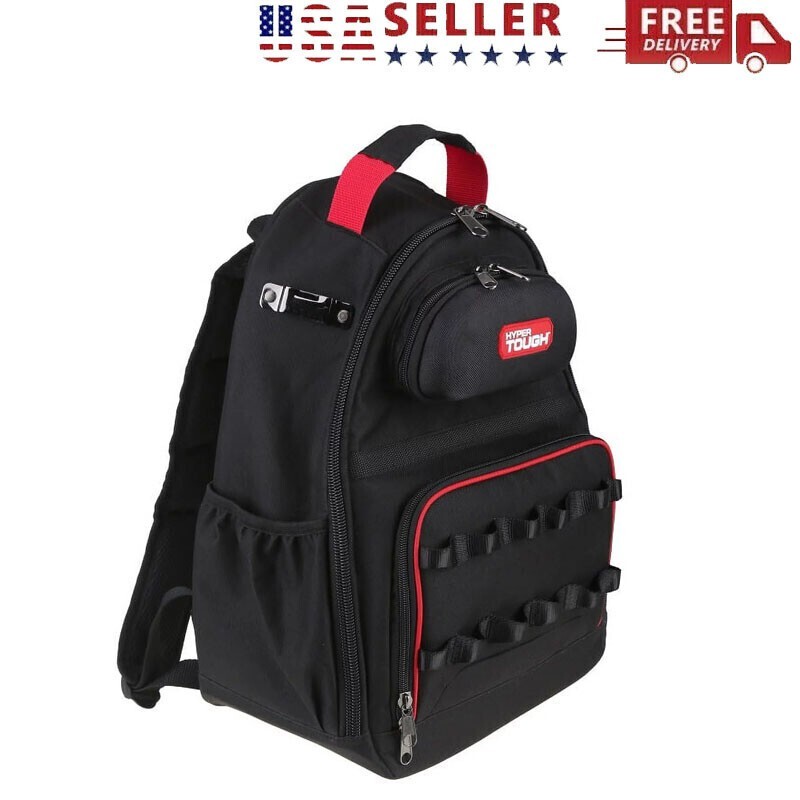 Tool Backpack with Pockets and Loops Portable Tool Storage Base Support Unisex