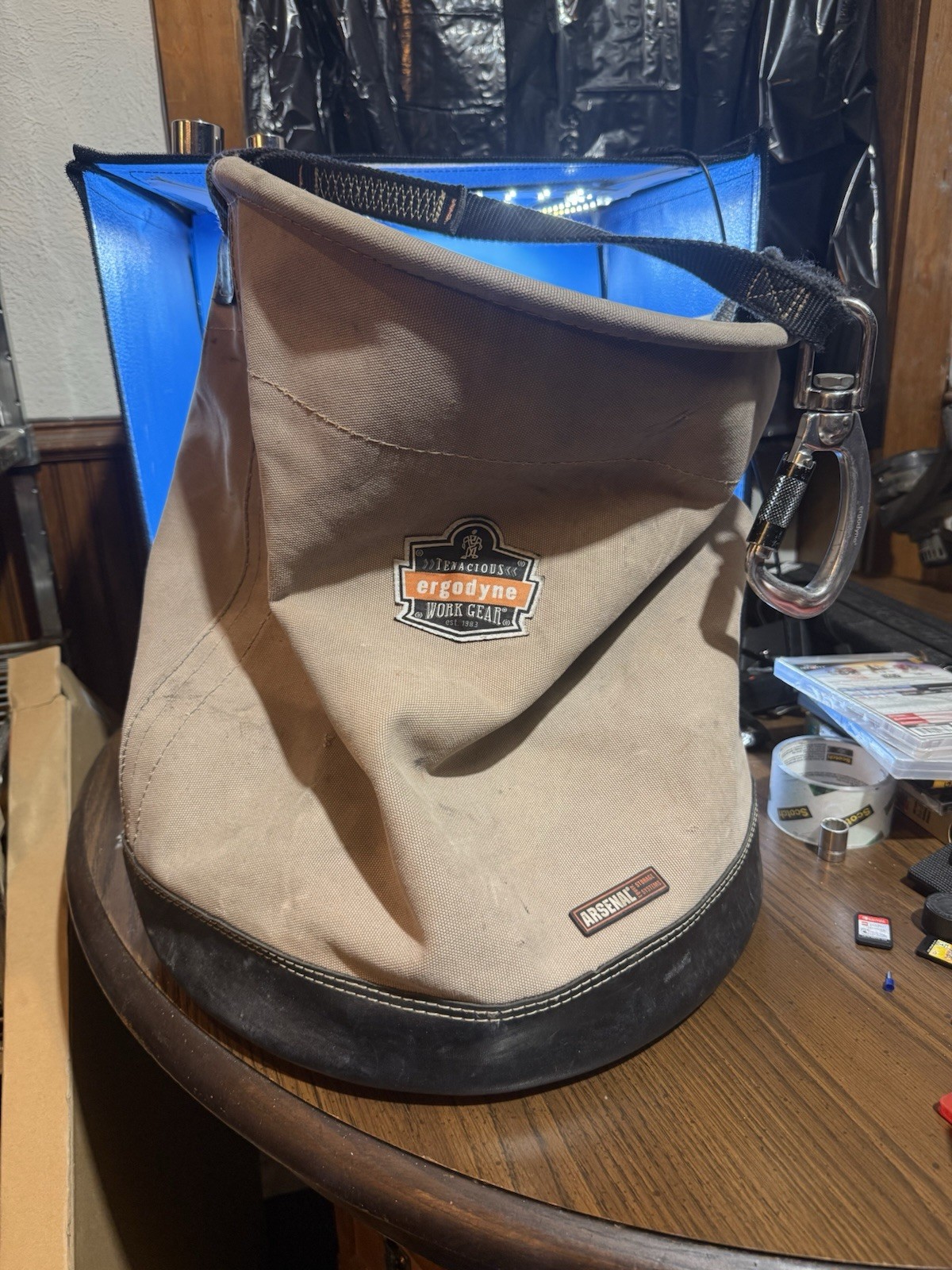 ERGODYNE 5945 Arsenal XL Canvas Hoist Bucket XL Swivel