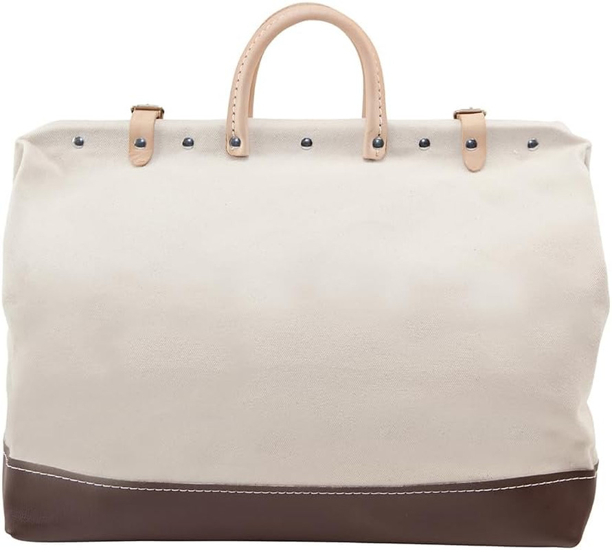 Klein Tools 5102-18 Heavy Duty Natural Canvas Tool Bag, Tool Tote, Multi-Purpose