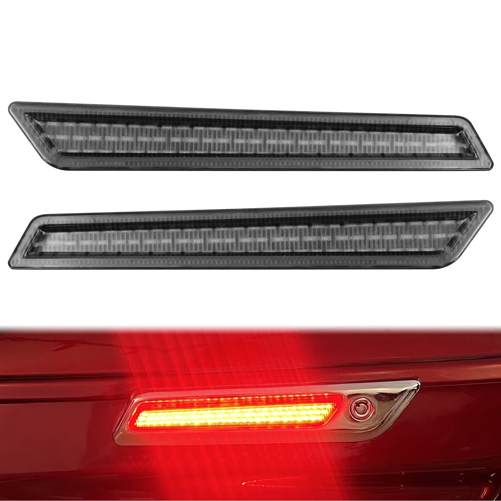Saddlebag Latch Lights Cover Turn Signal Brake Light Fit for Harley Touring S…