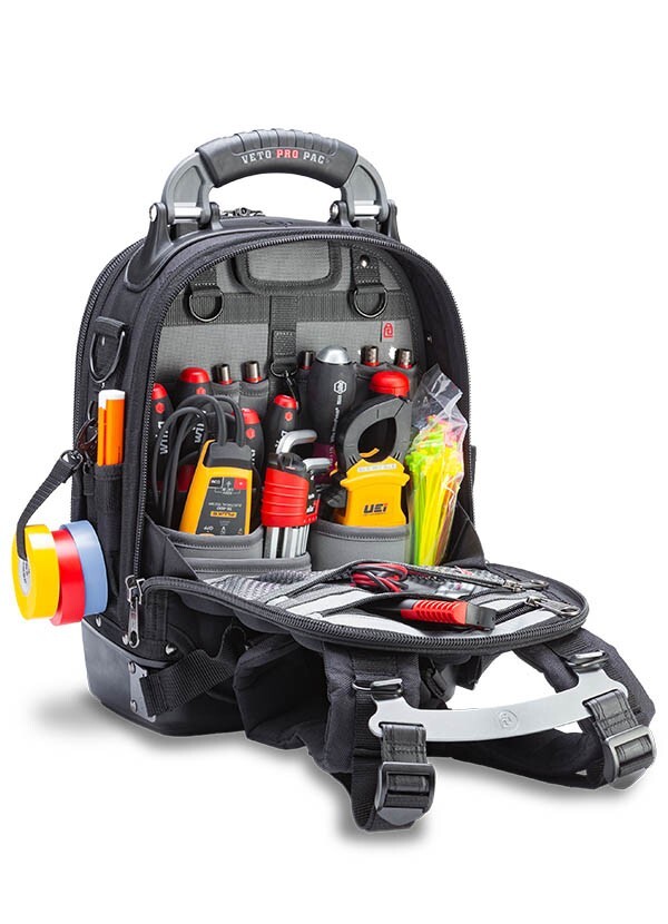 Veto Pro Pac Tech Pac MC Blackout Compact Full Featured Tool Bag