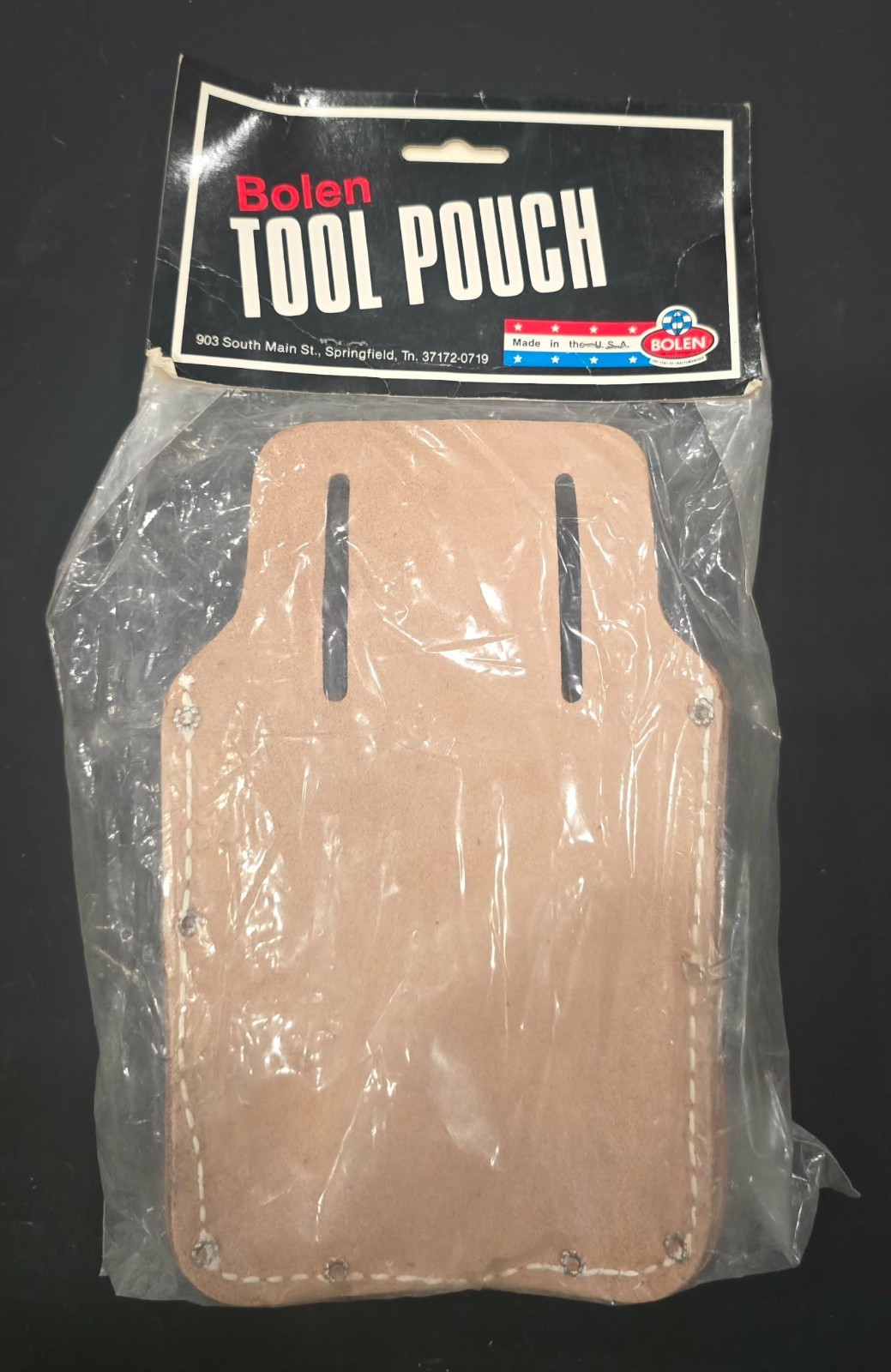 Bolen S449 Leather Tool Pouch – Made in USA – NOS – Multi‑Pocket Tradesman Pouch