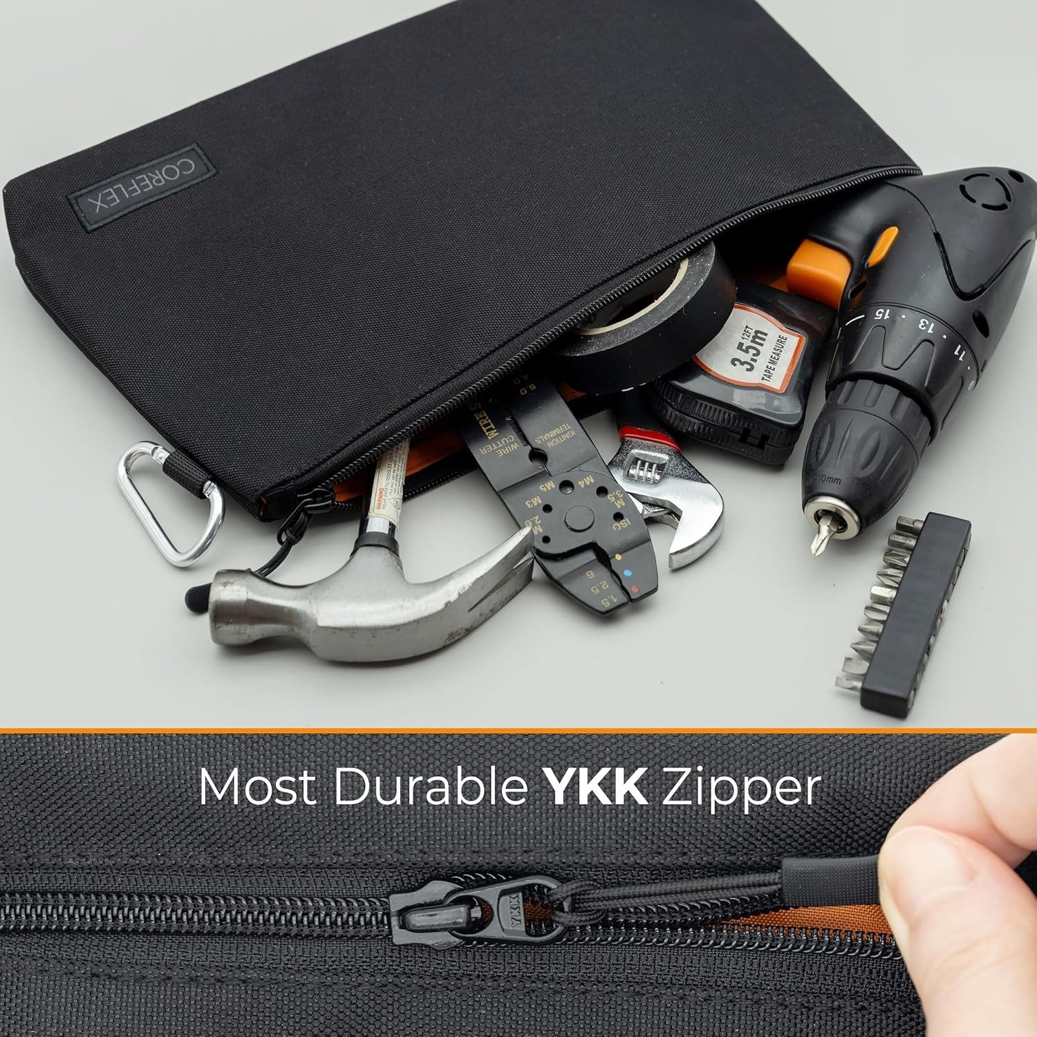 Multipurpose 12-Inch Tool Pouch – Water-Resistant Zipper Bags for All Your Needs