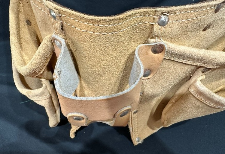Faltra Double Pocket Tool Belt Heavy Duty Split Leather Suede Waist Tool Pouch
