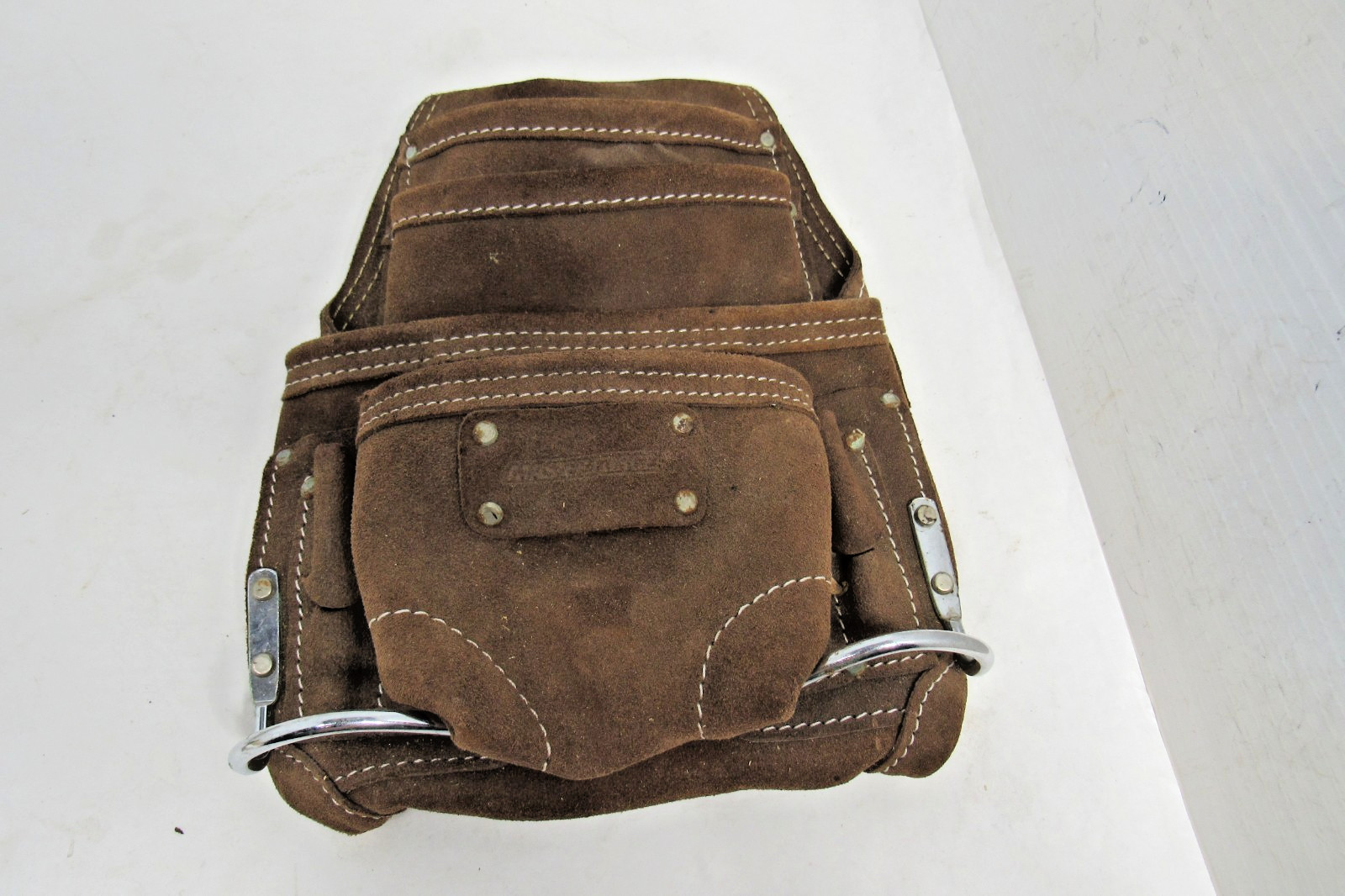 Master Force 10-Pocket Tool Pouch Steel Hammer Loops Reinforced Corners