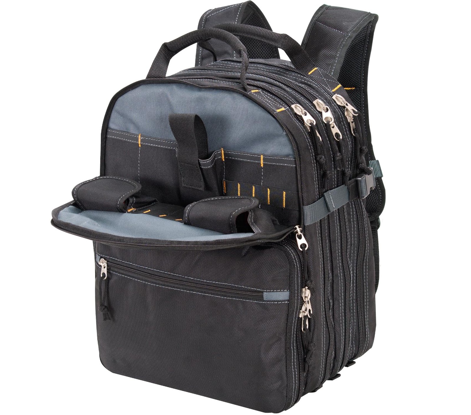 Custom Leathercraft1132 75-Pocket Tool Backpack