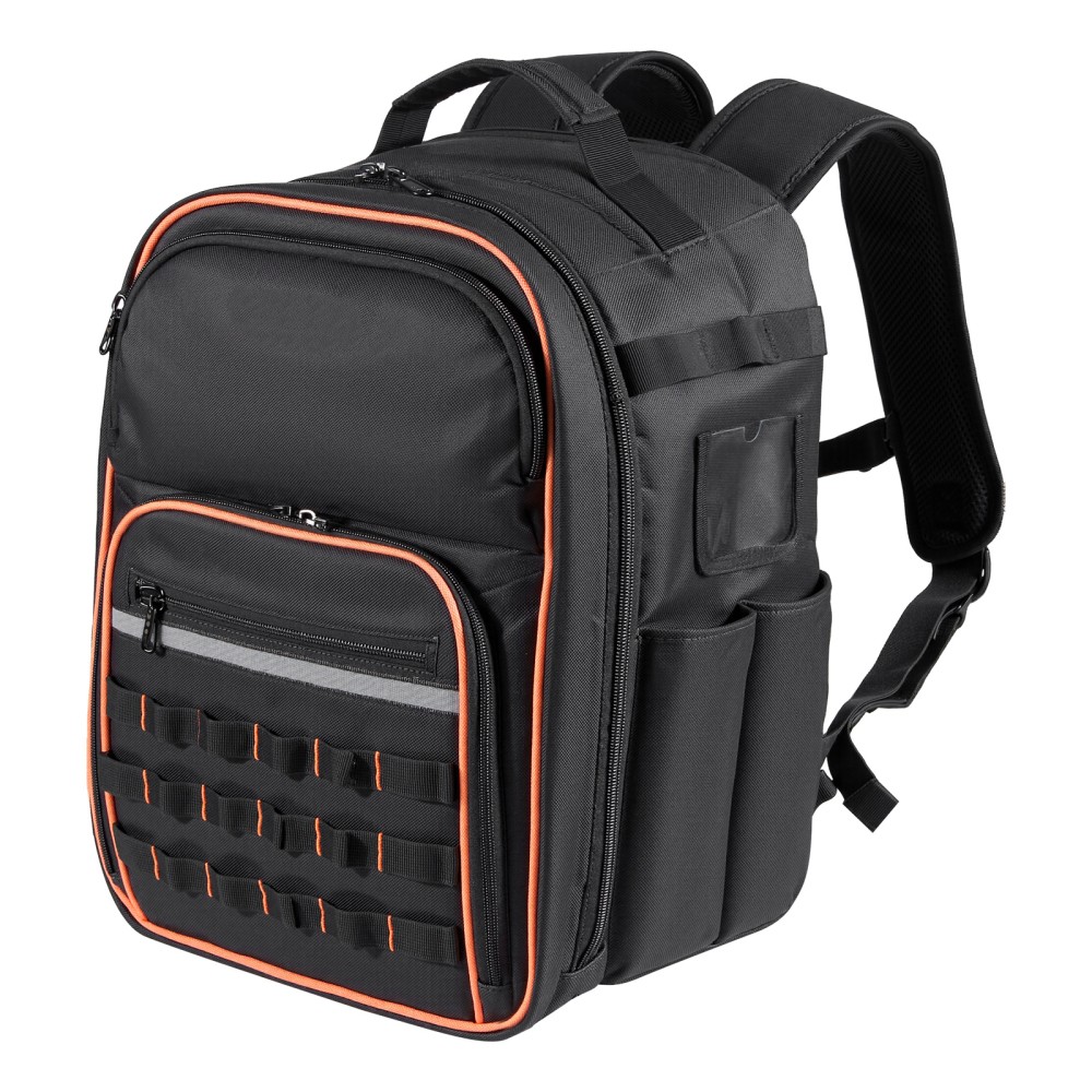 Electrician Tool Backpack 49 Pockets Tear‑Resistant Jobsite Storage Backpack