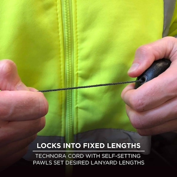 Ergodyne 3001 Retractable Tool Lanyard, 2 Lb