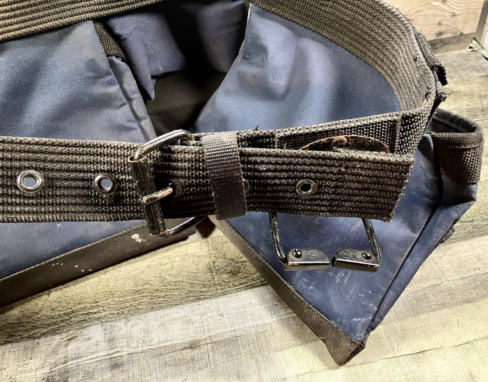 Husky Tool Belt, Blue Heavy Polyester, 3 Pouches, 13 Pockets & 2 Hammer Loop CLC