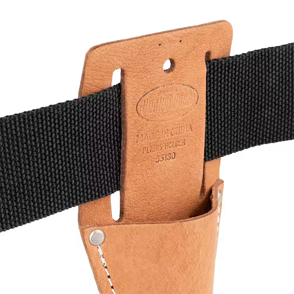 Classic Series Saddle Leather Open End Pliers and Tool Holder for Work Tool Belt