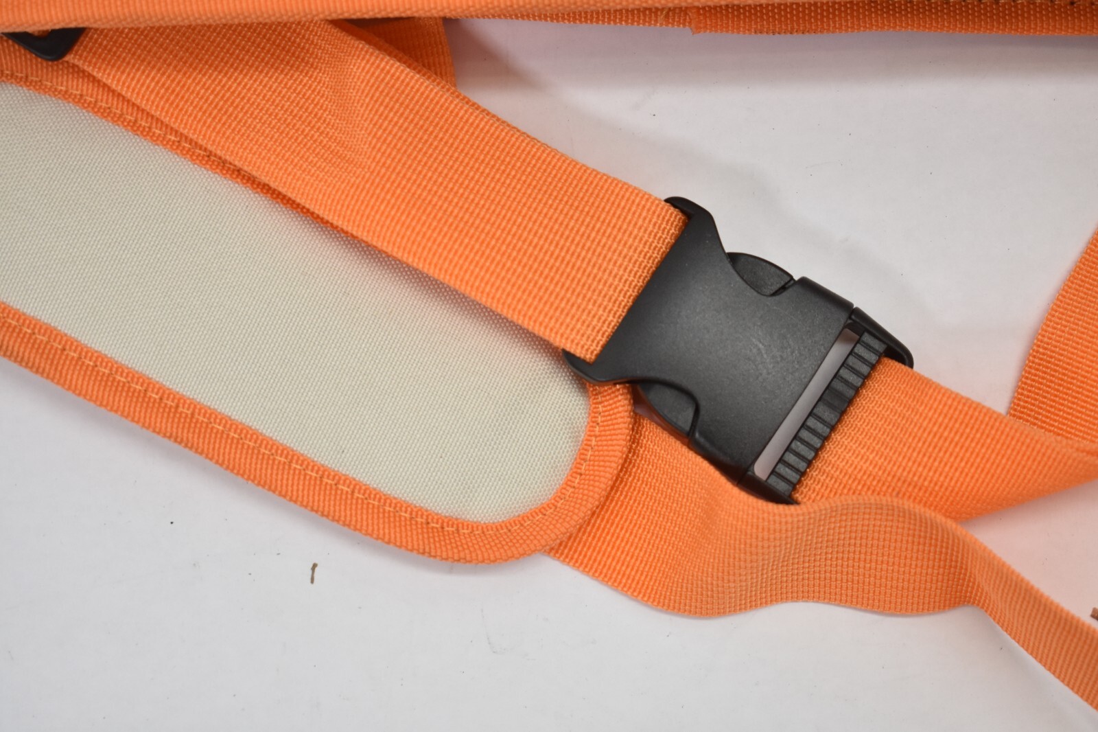 Multi Pocket Tool Bag w Inserts Orange/Beige Zip Closure Mesh & Handles
