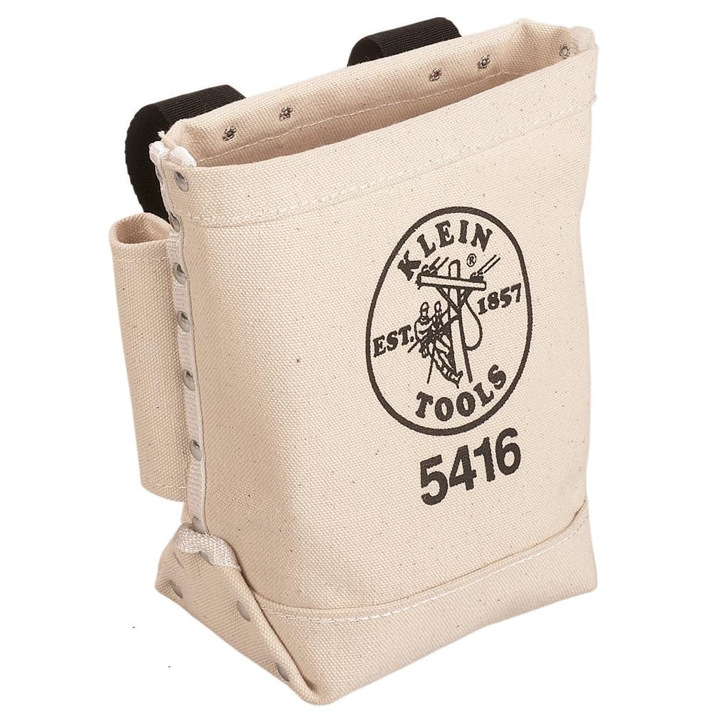 Canvas Bolt Pouch Construction Site Storage Heavy Tools Drawstring Organizer