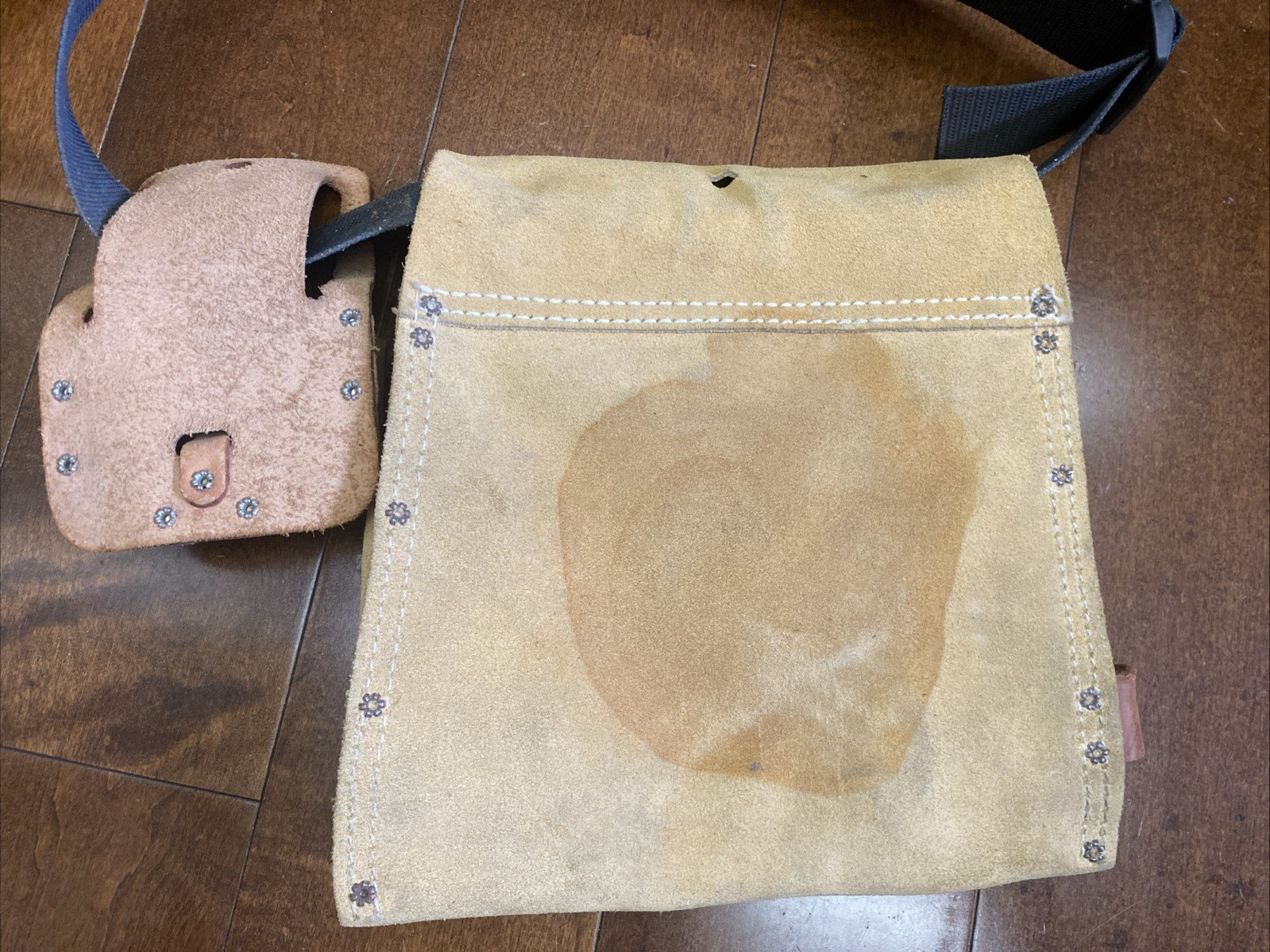 Custom Leathercraft/Stanley Genuine Leather Tool Pouch Utility Belt Holster USA