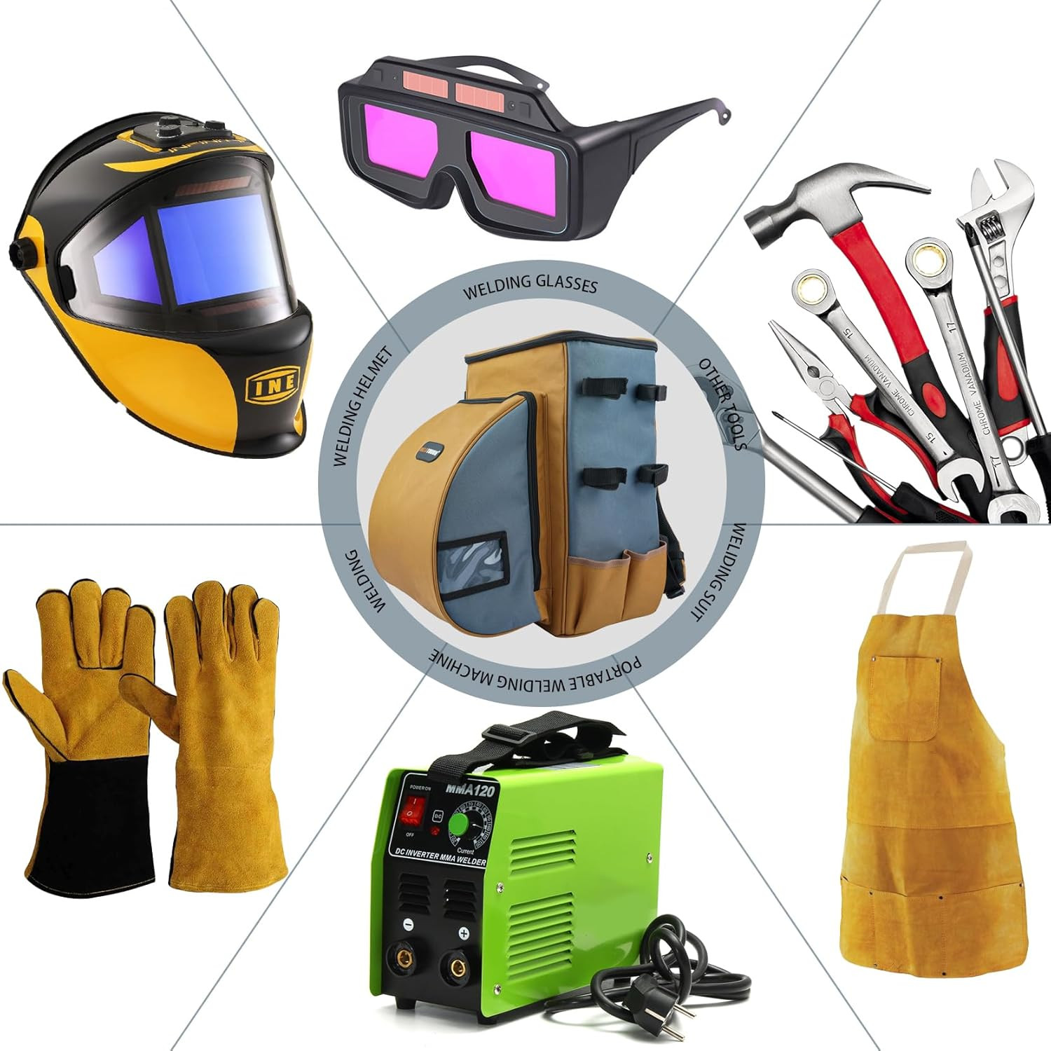 Welding Backpack for Tools and Helmet Welder Backpack Large Capacity Extreme Gea
