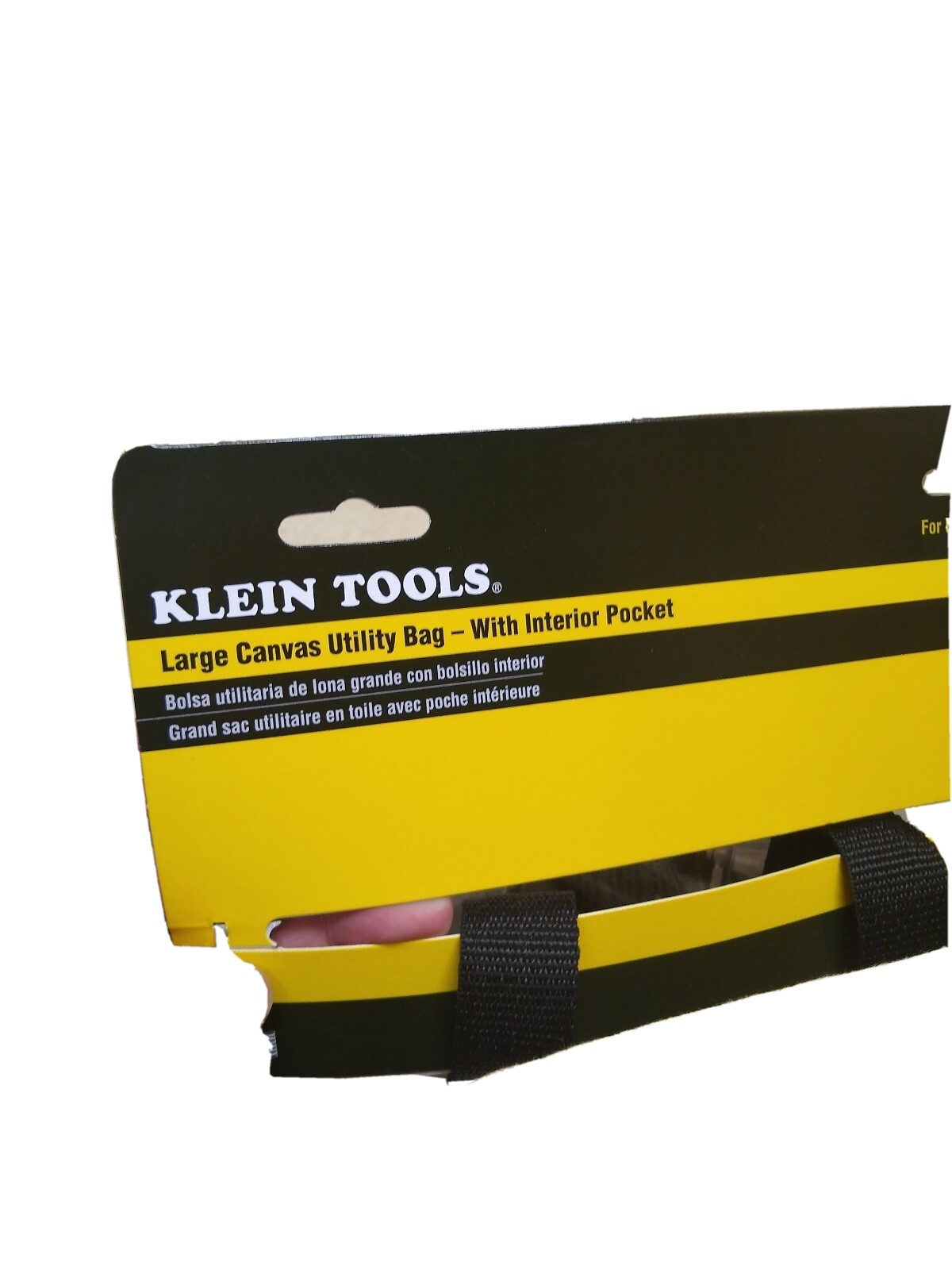 KLEIN TOOLS 5141P Tool Bag, Heavy #8 Natural Canvas, 1 Pockets, Tan, 12″ Height