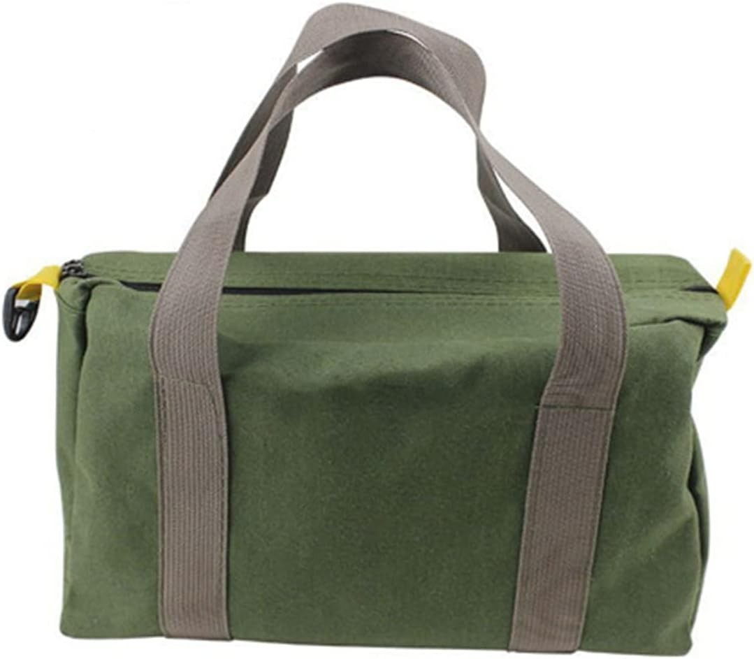 20 Inch Wide Mouth Tool Bag, Heavy Duty Canvas Tool Storage Bag for Men, Larg…
