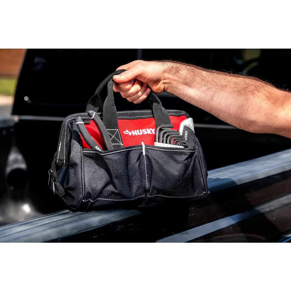 14 In. Rolling Tool Bag with Stackable 12 In. Tool Bag