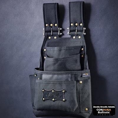 KNICKS Cordura Ballistic Fabric Chain Type Nail Pouch for 2×4 Construction BA-65