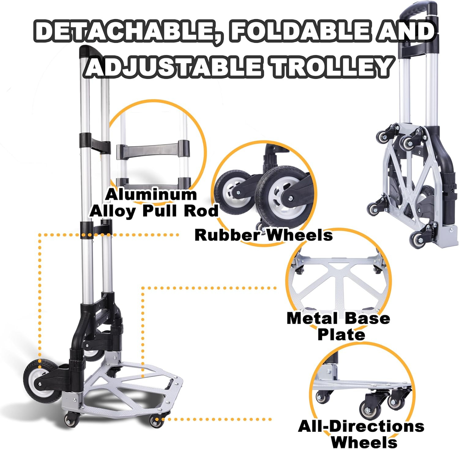 Rolling Tool Bag with Wheels – Aluminum Alloy Trolley for Electrician & HVAC