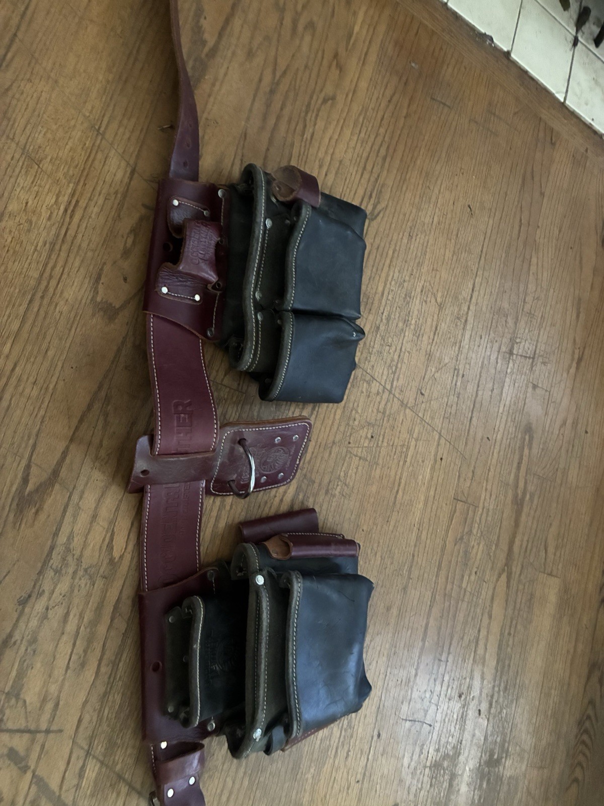 Occidental Leather B5060 Adjustable Tool Belt Brown Black size medium
