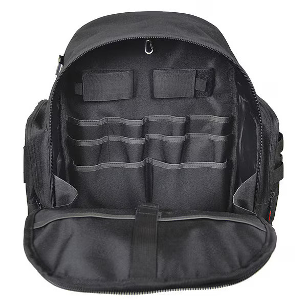 Westward Tool Backpack, Black, Polyester, 22 Pockets 32PJ49 Westward 32PJ49