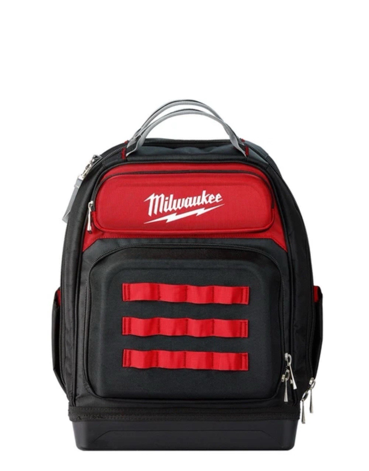 Milwaukee 48-22-8201 48-Pocket Hard Molded Ultimate Jobsite Backpack, Black/Red