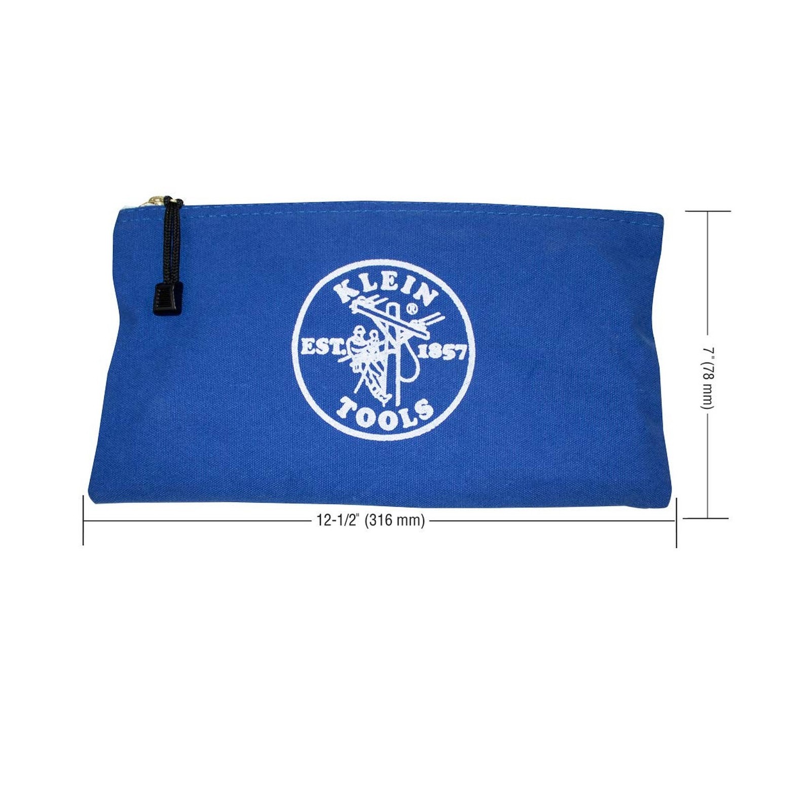 Klein Tools 5140 Canvas Zipper Bag, Tool Pouch, Bank Deposit Ut… FAST USA SHIP