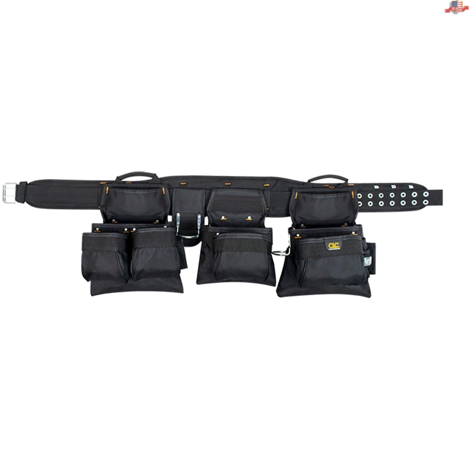 Versatile CLC Carpenter Tool Belt: 18 Pockets & Removable Parts for Efficiency