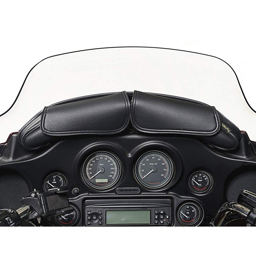 Motorcycle Windshield Bag, 5L Capacity, Synthetic Leather, 8.3″ x 4.7″ x 4″