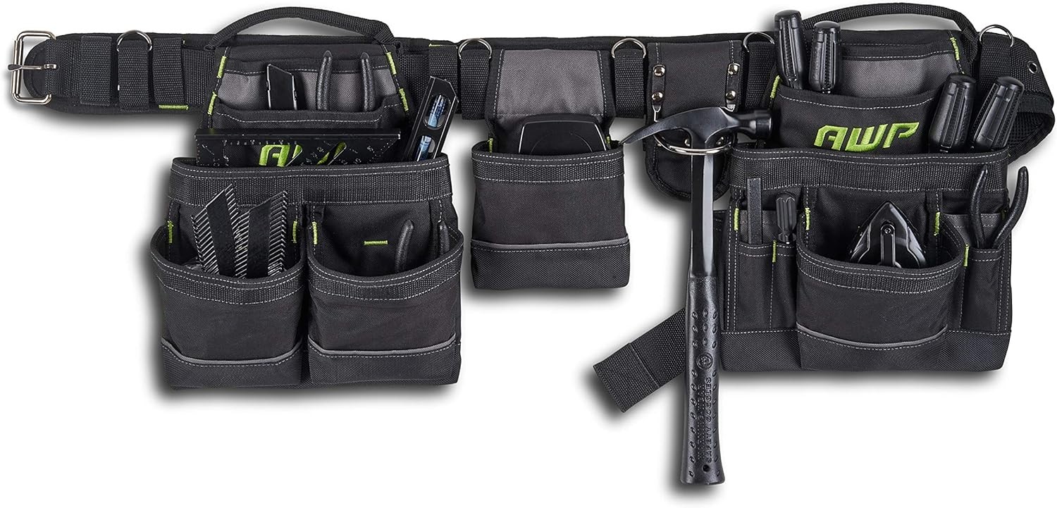 Carpenter Rig Working Padded Tool Holder Belt Suspender Waist Pouch