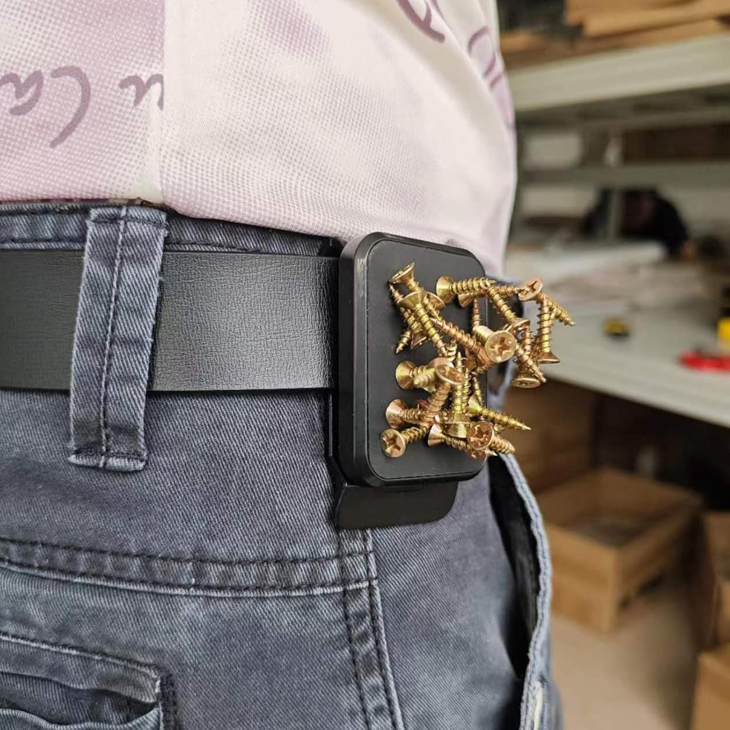 Magnetic Tool Holder, Super Strong Belt Clip, Tool Belts for Men Tape Measure Ho
