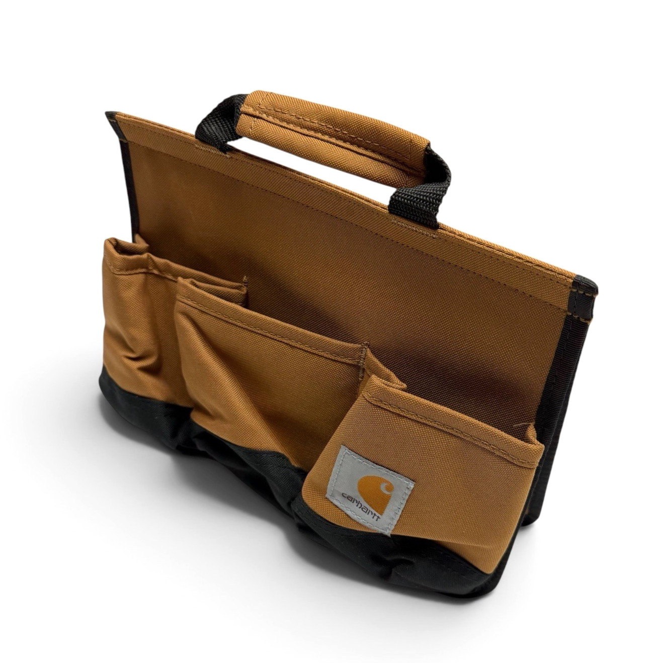 Carhartt 6 Pack Tool Caddy Brown Portable Organizer Tote Utility Storage Pouch
