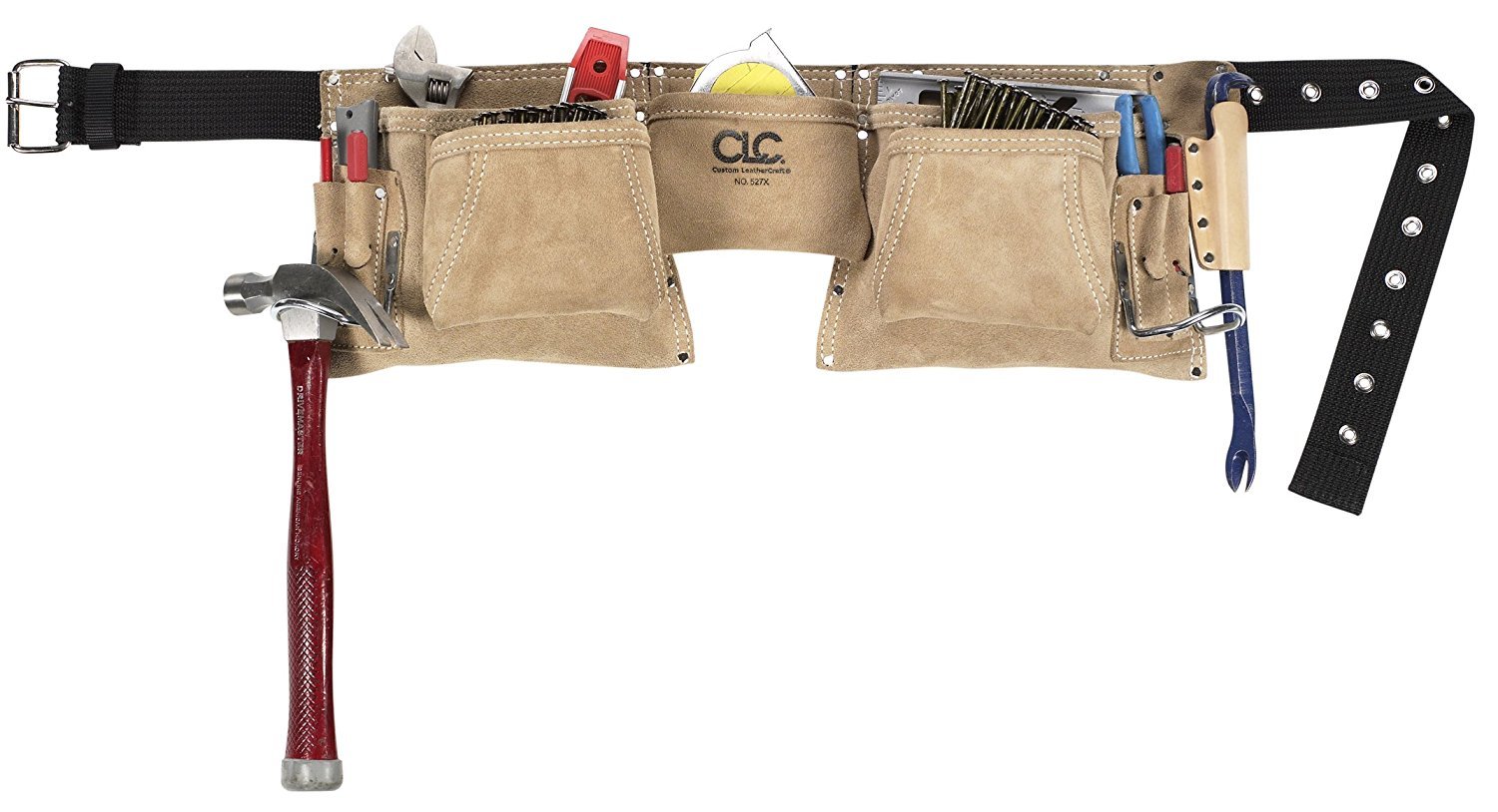 CLC Custom Leathercraft 527X Heavy Duty Work Apron, 2 Hammer Loops, 12 Pocket