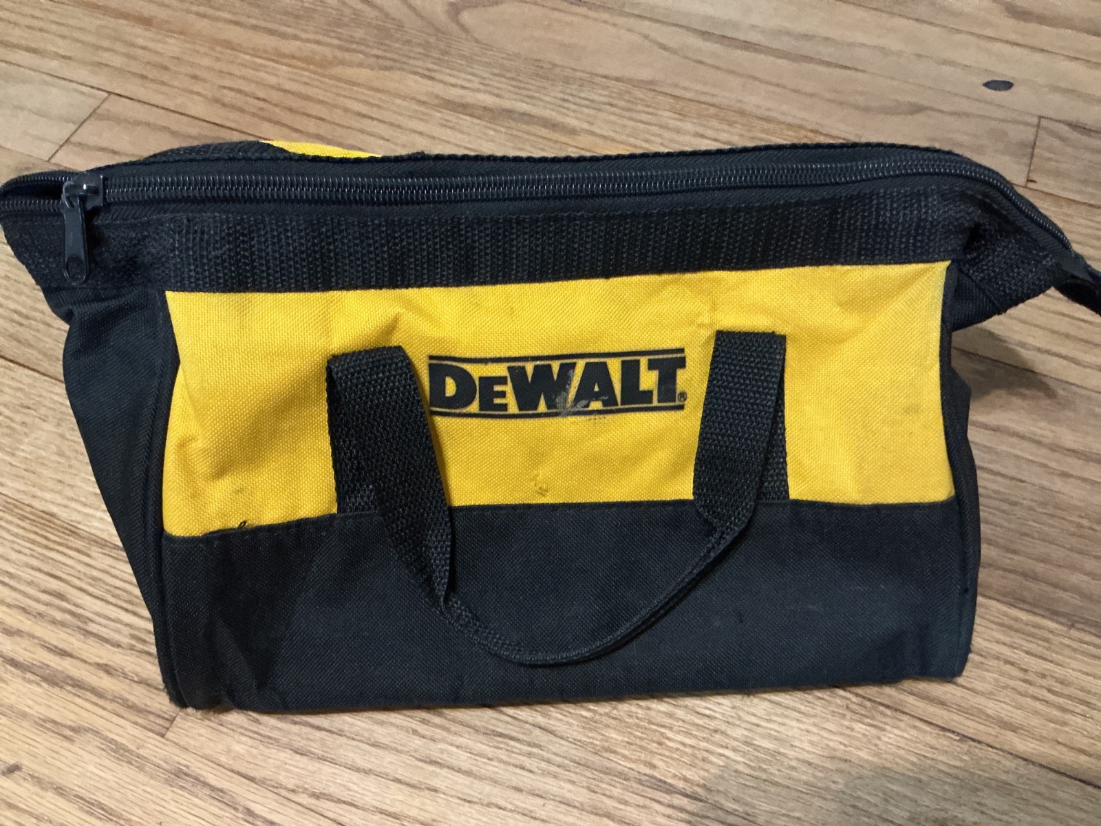 Dewalt N294699 Soft Tool Bag, black/yellow, canvas, zippered, 11x8x6.5