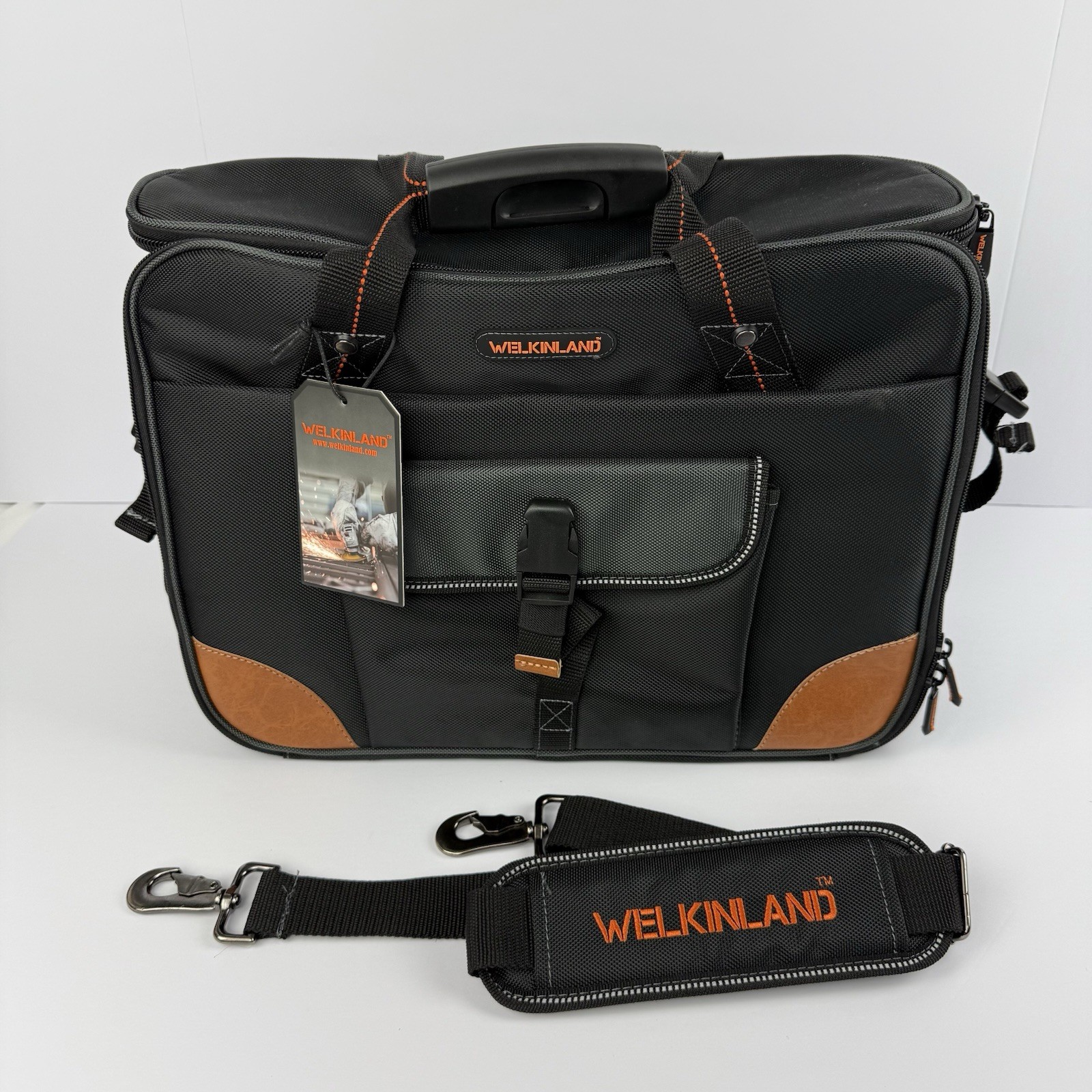 Welkinland 88 Pocket Electrician Computer Tech HVAC Tool Bag NWT