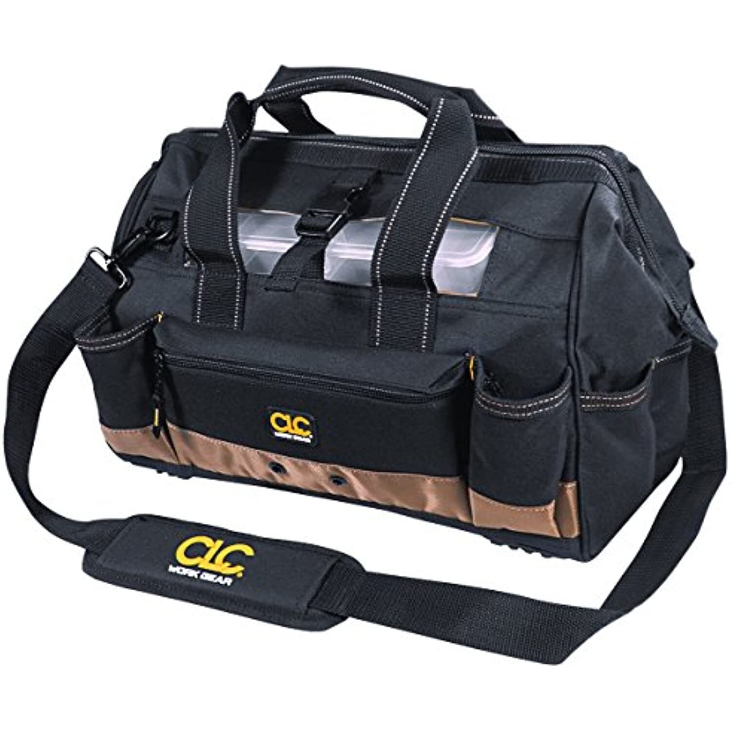 CLC Custom Leathercraft 1534 16 in. Tote Bag with Top Plastic Tray, 23 Pocket