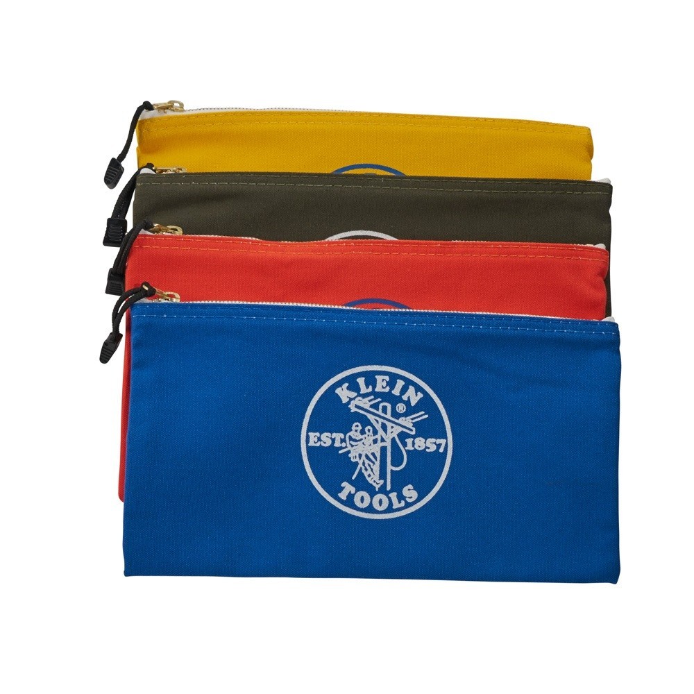 Klein Tools 5140 Canvas Tool Bags – Pack of 4 Multi Color Pouches 🔥US Seller🔥