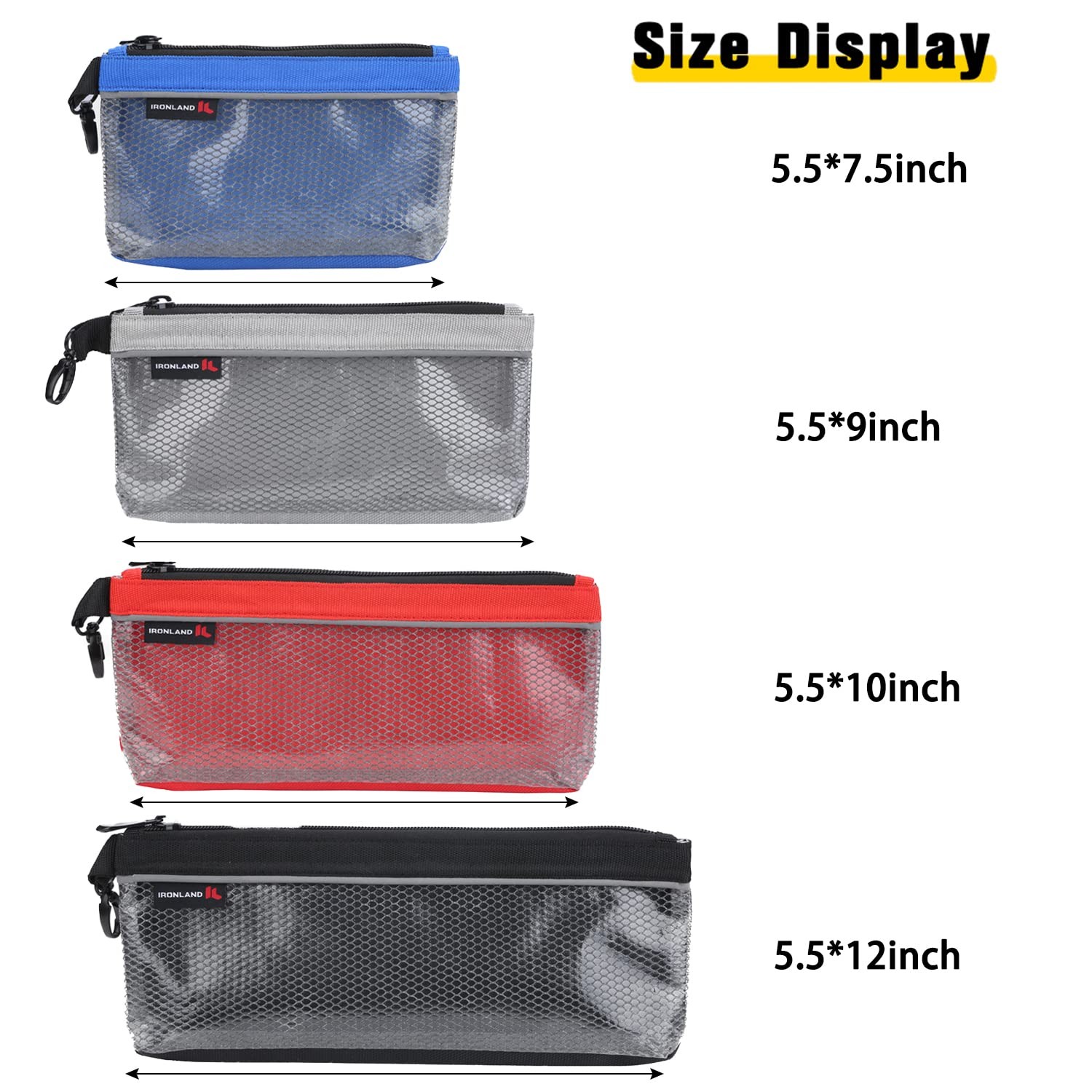 Zipper Pouches, Small Tools Bag, Waterproof Mesh Pouches, Tool Zipper Pouch, …