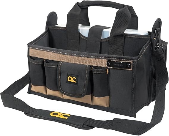Custom Leather Craft Mfg. LLC BAG; TOOL 16LX9WX9H 15 POCKETS W/ MULTI-COMPARTMEN