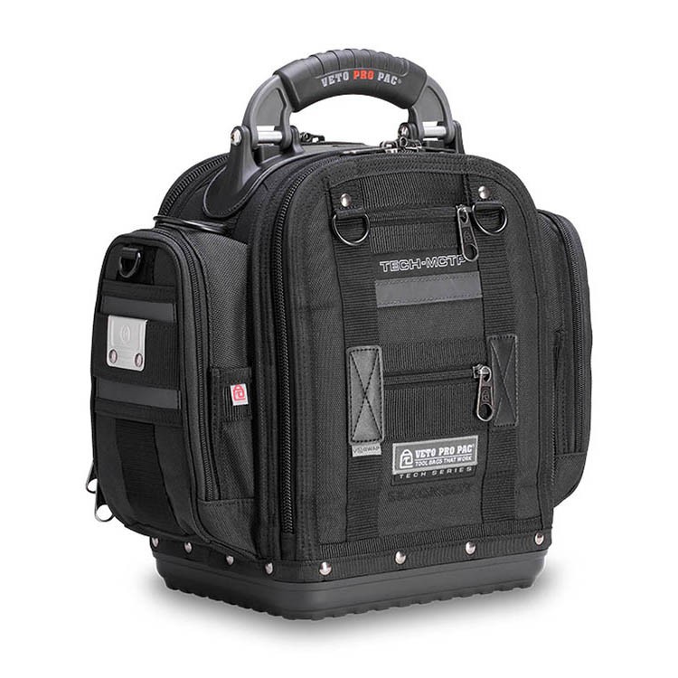 Veto Pro Pac Tech-MCTP Blackout Customizable Tool Bag, Meter Pockets
